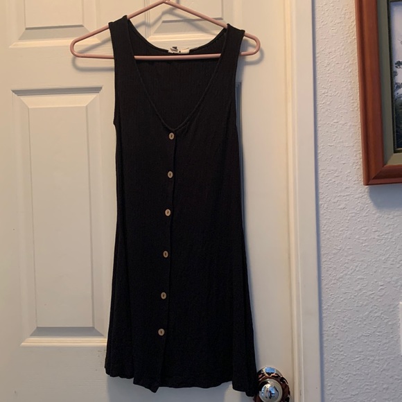 Roxy black button dress - Picture 1 of 3